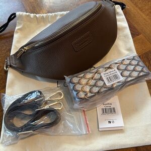 Pom Pom London Bum Bag, Cocoa